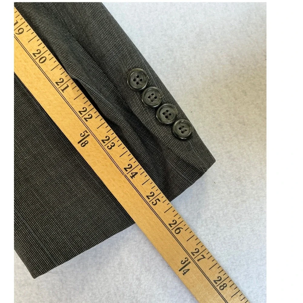 Tommy Hilfiger Blazer Mens 42R Grey Pinstripe Two Button Sport Coat Made in USA